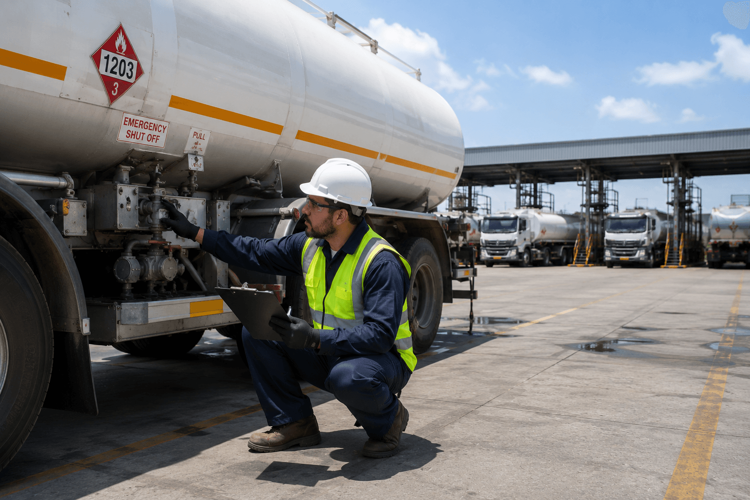 Tanker prepared for safe petroleum transport